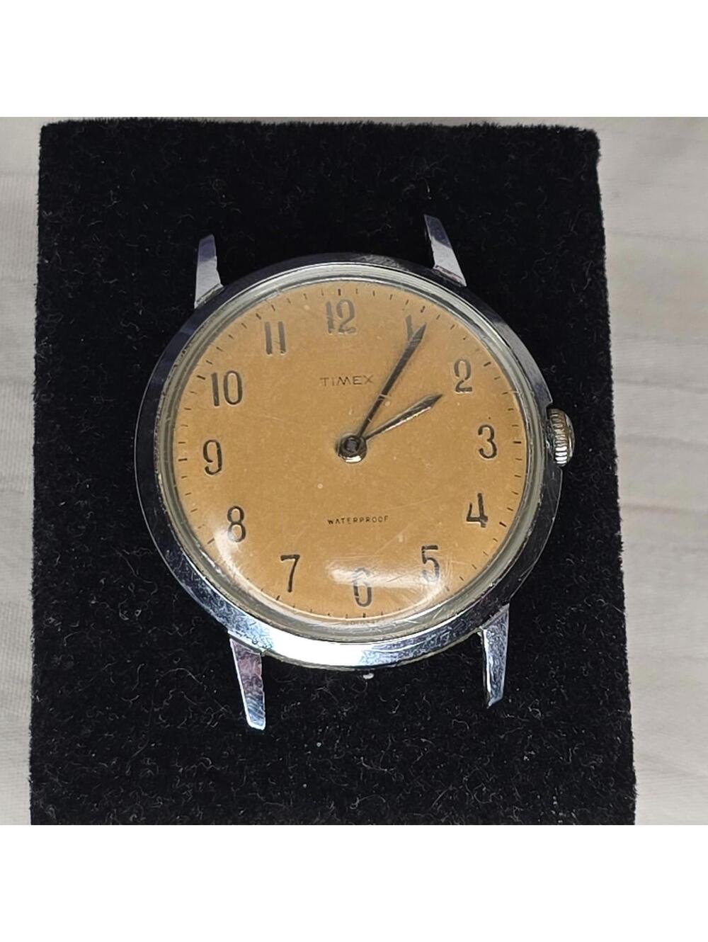 Vintage Timex Marlin Arabic Dial Wristwatch Not Running for PARTS / REPAIR